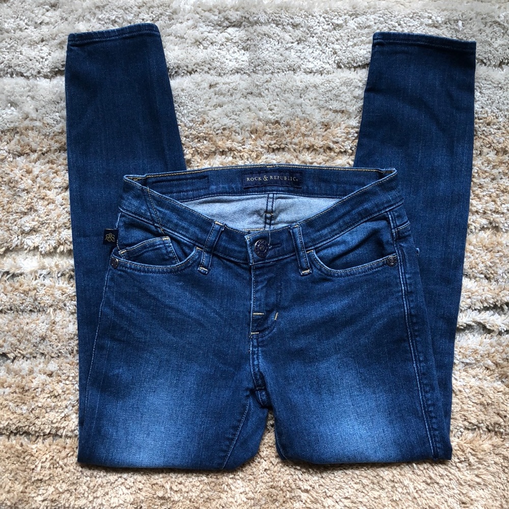 LIKE NEW Rock&republic skinny cropped jeans